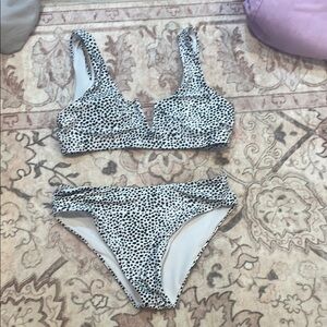 SHEIN Black and White Polka Dot Bikini